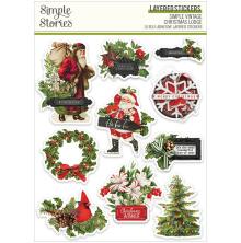 Simple Stories Layered Stickers 10/Pkg - SV Christmas Lodge