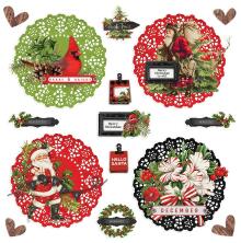 Simple Stories Chipboard Clusters 15/Pkg - SV Christmas Lodge