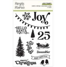 Simple Stories Clear Stamps - Simple Vintage Christmas Lodge