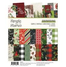 Simple Stories Double-Sided Paper Pad 6X8 - SV Christmas Lodge