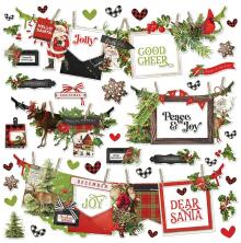 Simple Stories Sticker Sheet 12X12 - SV Christmas Lodge Banner