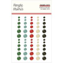 Simple Stories Enamel Dots 60/Pkg - Hearth &amp; Holiday