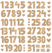 Simple Stories Foam Stickers 54/Pkg - Hearth &amp; Holiday Numbers