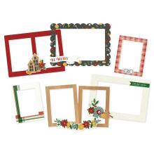 Simple Stories Layered Frames 6/Pkg - Hearth &amp; Holiday