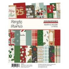 Simple Stories Double-Sided Paper Pad 6X8 - Hearth &amp; Holiday