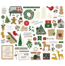 Simple Stories Bits &amp; Pieces Die-Cuts 61/Pkg - Hearth &amp; Holiday