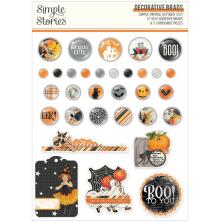 Simple Stories Self-Adhesive Brads - SV October 31st