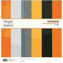 Simple Stories Basics Paper Pack 12X12 6/Pkg - SV October 31st