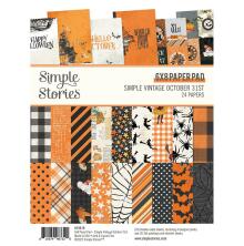 Simple Stories Double-Sided Paper Pad 6X8 - SV October 31st