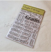 hnglar &amp; Wings Clear Stamps - Grattiskombinationer #2