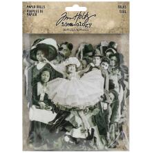 Tim Holtz Idea-0logy Paper Dolls Die-Cuts 83/Pkg - Vintage Black &amp; White