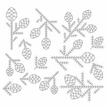 Tim Holtz Sizzix Thinlits Dies - Pine Patterns 666070