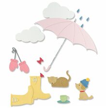 Sizzix Thinlits Die Set - Rainy Day 666023