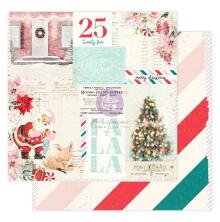 Prima Candy Cane Lane Cardstock 12X12 - Candy Cane Lane