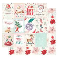 Prima Candy Cane Lane Cardstock 12X12 - Sweet Christmas