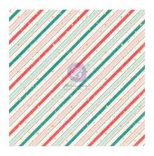 Prima Single-Sided Acetate 12X12 - Candy Cane Lane