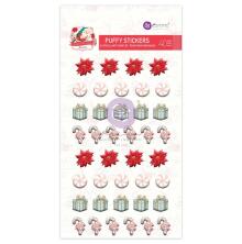 Prima Puffy Stickers 40/Pkg - Candy Cane Lane