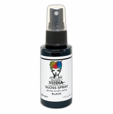 Dina Wakley MEdia Gloss Spray 56ml - Black