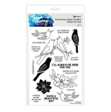 Simon Hurley create. Clear Stamps 6X9 - Spread Your Wings