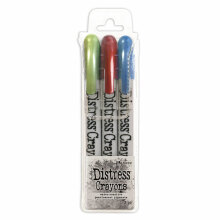 Tim Holtz Distress Crayon Pearlescent Set - Holiday 3