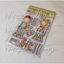 hnglar &amp; Wings Clear Stamps- Bokmalar