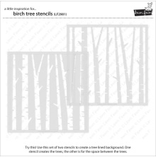 Lawn Fawn Stencils - Birch Tree