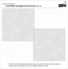 Lawn Fawn Stencils - Snowflake Background