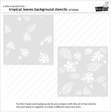 Lawn Fawn Stencils - Tropical Leaves Background LF2626