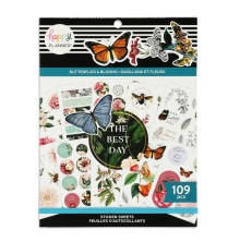 Me &amp; My Big Ideas Happy Planner Large Stickers Value Pack - Butterflies &amp; Blooms 109