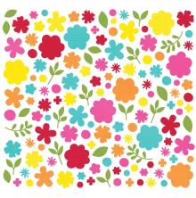 Simple Stories Color Vibe Cardstock Flowers Bits &amp; Pieces 143/Pkg - Brights