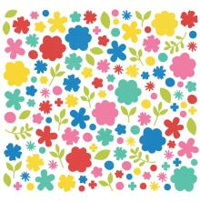 Simple Stories Color Vibe Cardstock Flowers Bits &amp; Pieces 143/Pkg - Summer