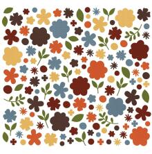 Simple Stories Color Vibe Cardstock Flowers Bits &amp; Pieces 143/Pkg - Fall