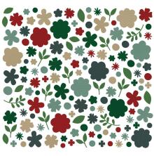 Simple Stories Color Vibe Cardstock Flowers Bits & Pieces 143/Pkg - Winter