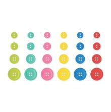 Simple Stories Color Vibe Buttons 24/Pkg - Summer