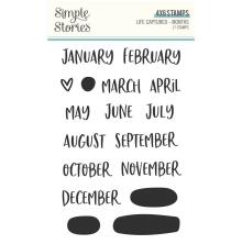 Simple Stories Clear Stamps - Life Captured Months