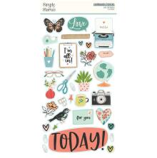 Simple Stories Chipboard Stickers 6X12 - Life Captured