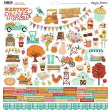 Simple Stories Sticker Sheet 12X12 - Harvest Market