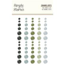 Simple Stories Enamel Dots 60/Pkg - The Simple Life