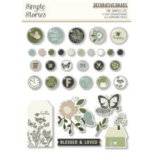 Simple Stories Self-Adhesive Brads - The Simple Life