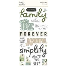 Simple Stories Foam Stickers 49/Pkg - The Simple Life