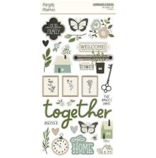 Simple Stories Chipboard Stickers 6X12 - The Simple Life