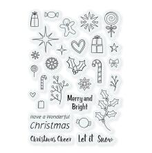 Tonic Studios Clear Stamps - Christmas Confetti Sentiments 4920E