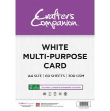Crafters Companion - White Multi-Purpose Card 60/Pkg - A4