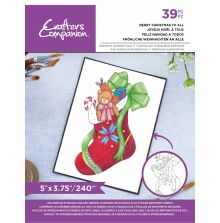 Crafters Companion Christmas Card Front Colouring Pads - Merry Christmas To All
