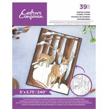 Crafters Companion Christmas Card Front Colouring Pads - Winter Scenes
