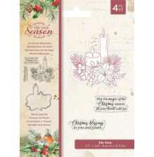 Crafters Companion Tis the Season Stamp &amp; Die - Christmas Blessings