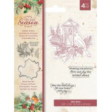 Crafters Companion Tis the Season Stamp &amp; Die - Holiday Wishes