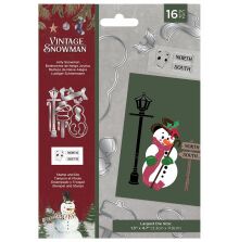 Crafters Companion Vintage Snowman Stamp and Die - Jolly Snowman