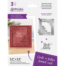 Gemini Christmas Frame Stamp &amp; Die - Christmas Foliage