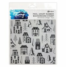 Simon Hurley create. Background Stamp 6X6 - Christmas Village